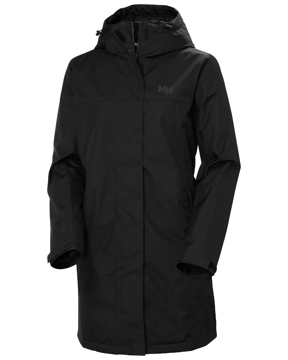 Black coloured Helly Hansen Womens Vancouver Fleece Lined Jacket on white background 