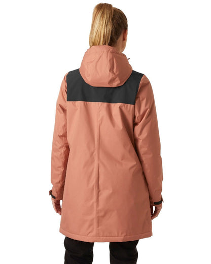 Cedarwood coloured Helly Hansen Womens Vancouver Fleece Lined Jacket on white background 