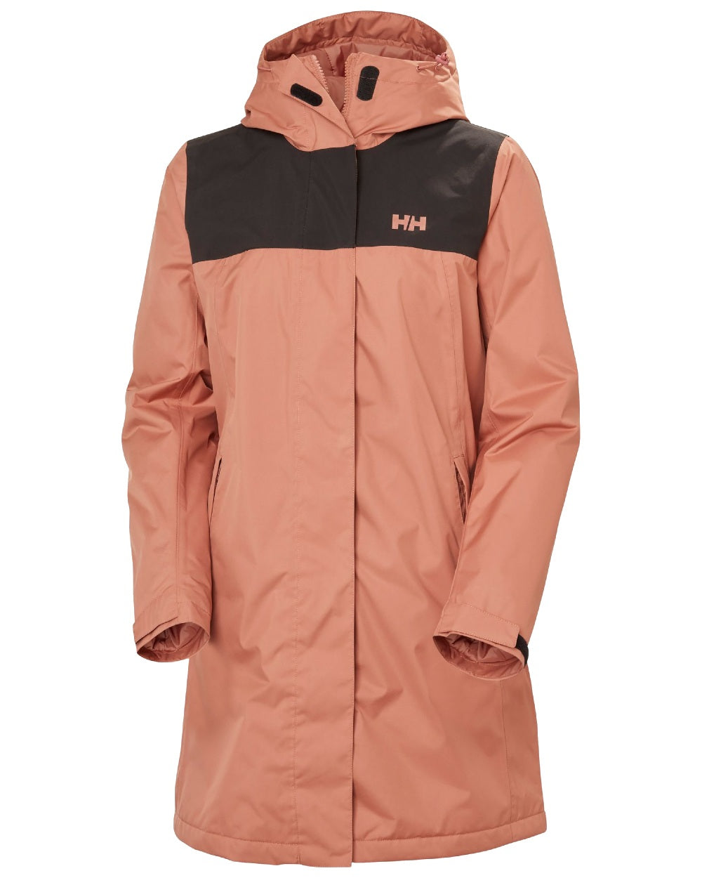 Cedarwood coloured Helly Hansen Womens Vancouver Fleece Lined Jacket on white background 