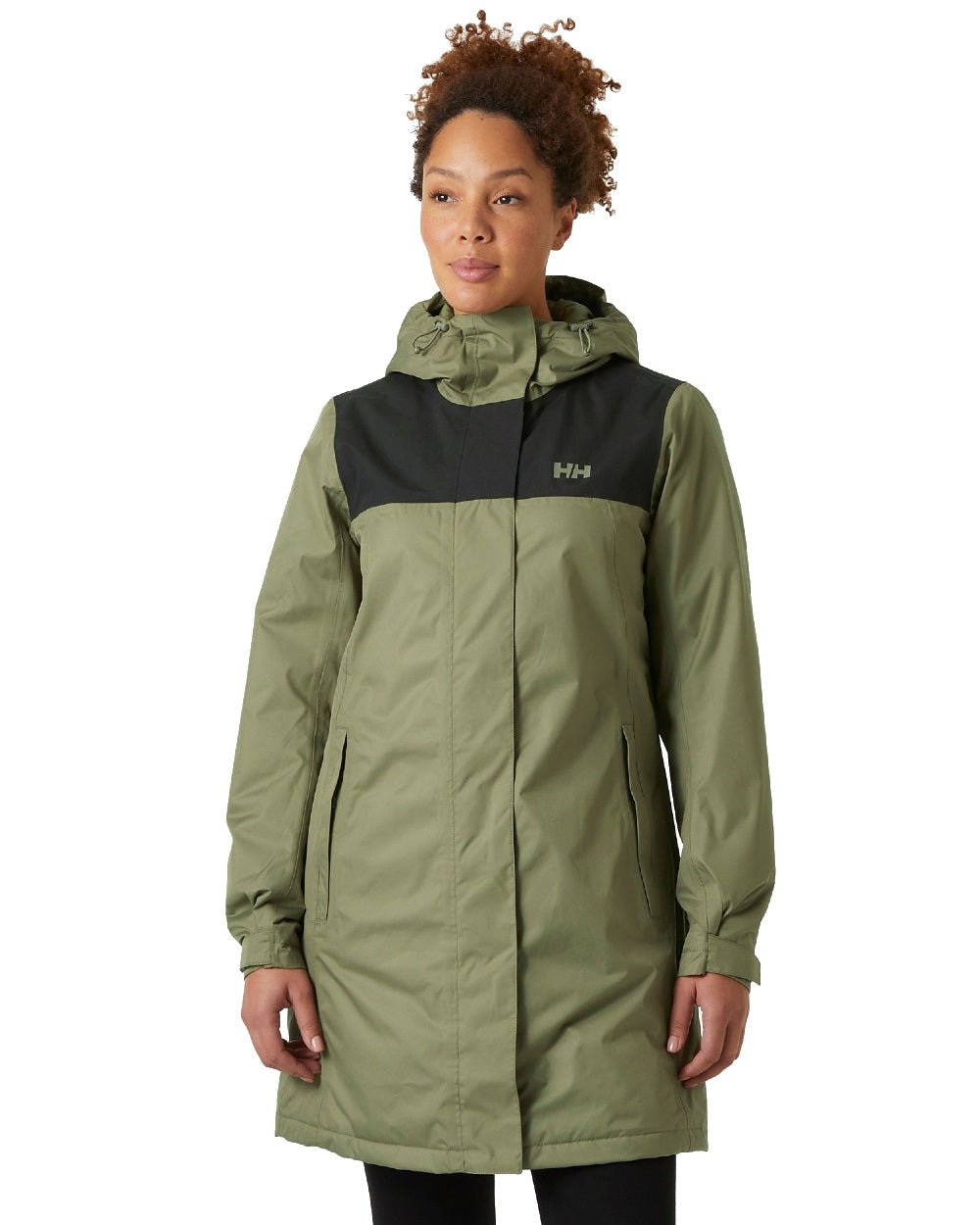 Lav Green coloured Helly Hansen Womens Vancouver Fleece Lined Jacket on white background 