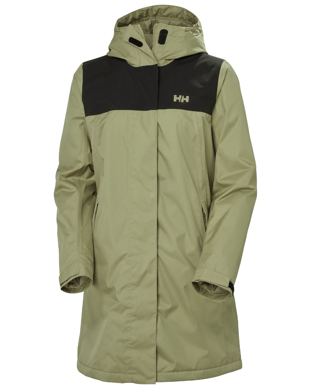 Lav Green coloured Helly Hansen Womens Vancouver Fleece Lined Jacket on white background 