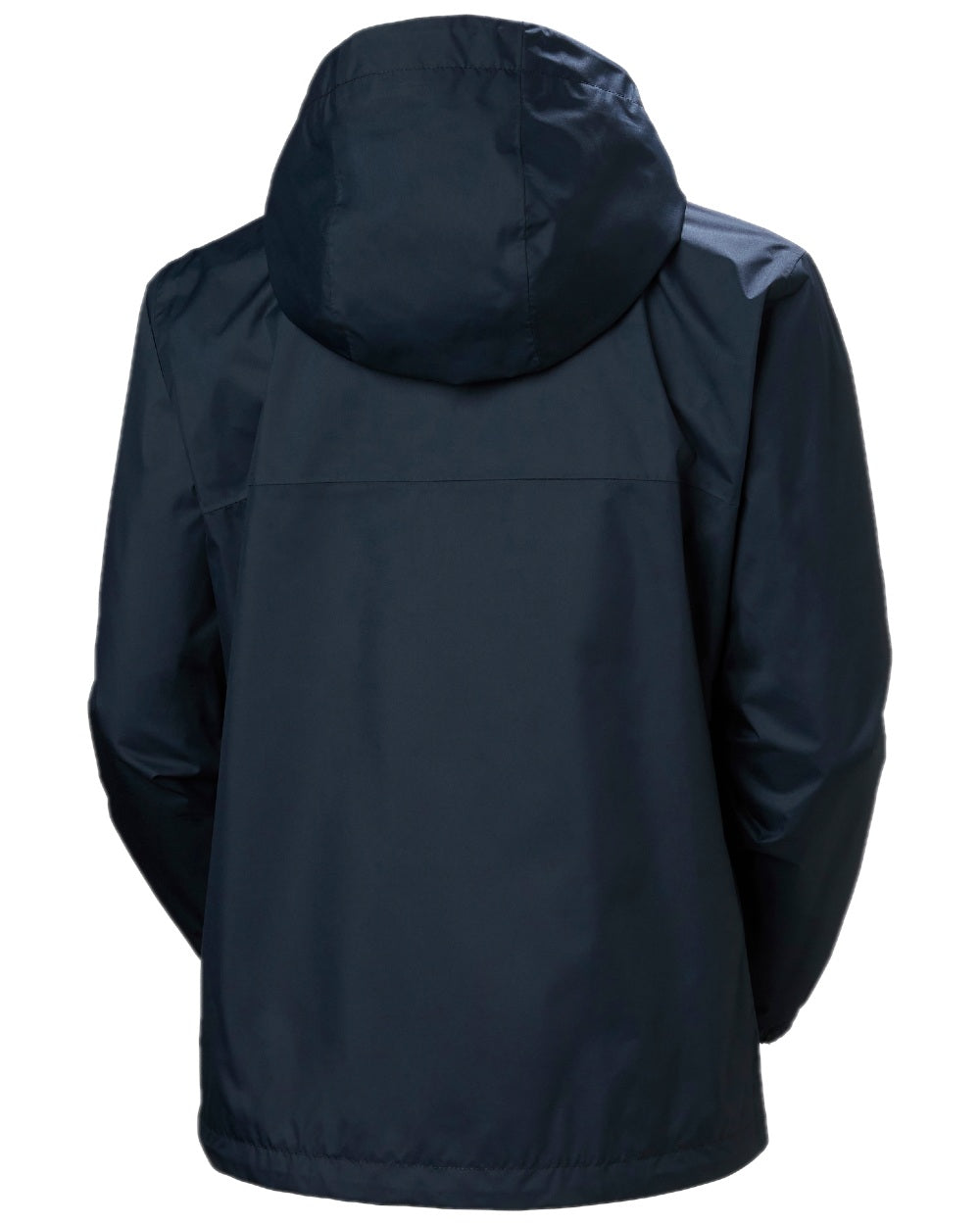 Navy coloured Helly Hansen Womens Vancouver Rain Jacket on white background 