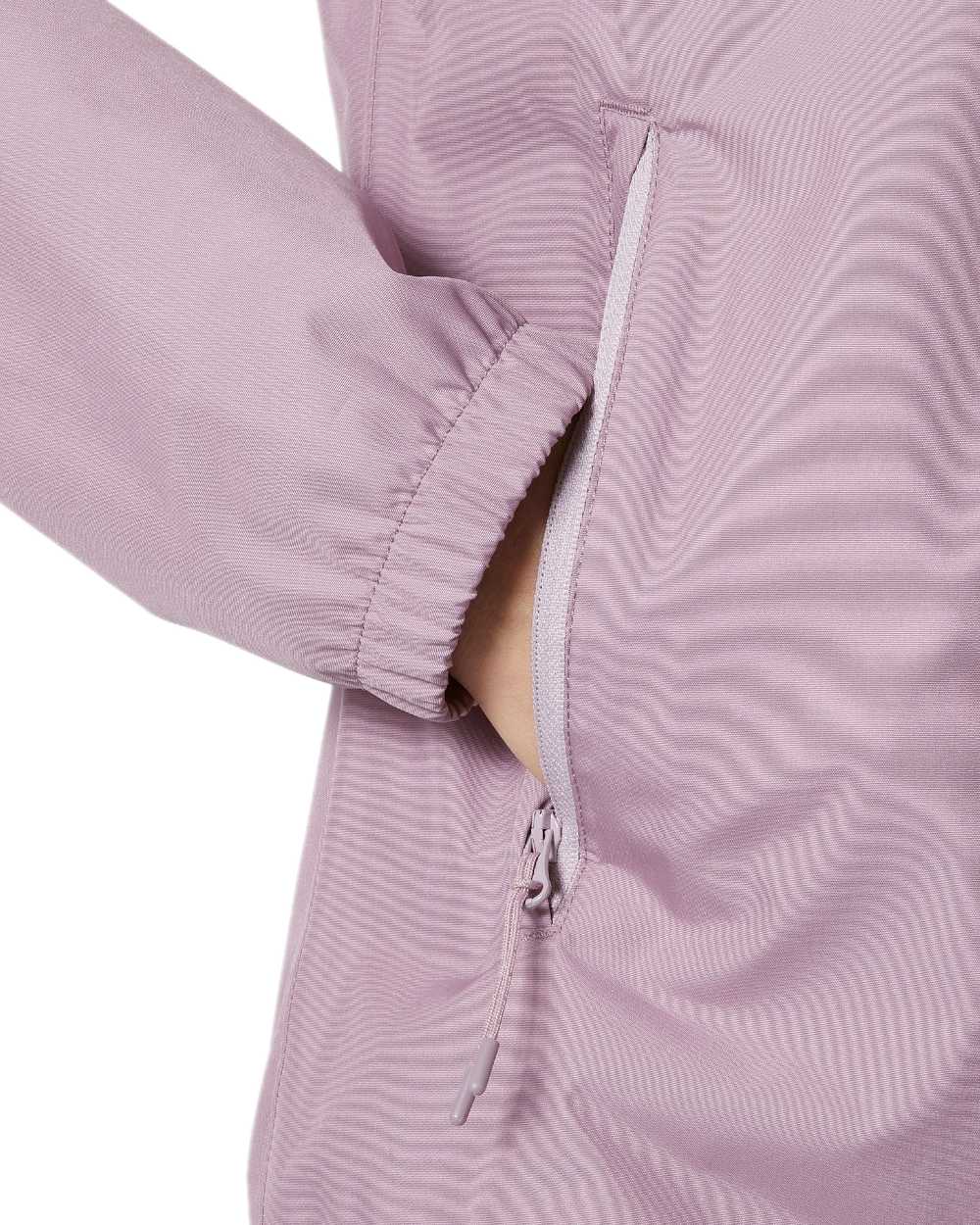 Purple Clay coloured Helly Hansen Womens Vancouver Rain Jacket on white background 