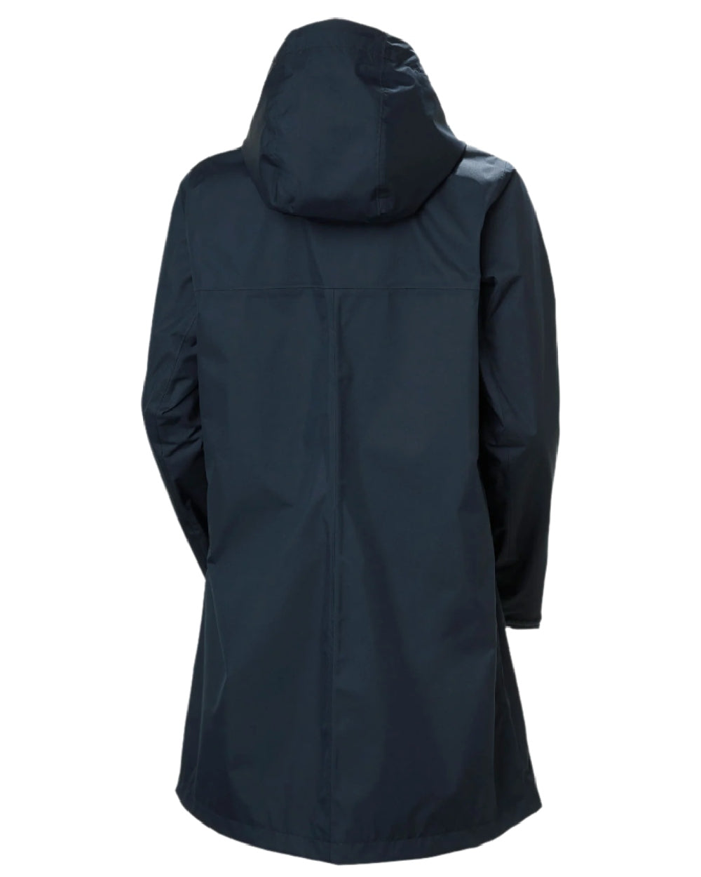 Navy coloured Helly Hansen Womens Vancouver Raincoat on white background 