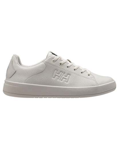 Off White Coloured Helly Hansen Womens Varberg Classic Marine Lifestyle Shoes on white background 
