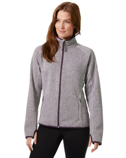 Dusty Syrin Coloured Helly Hansen Womens  Varde Fleece Jacket 2.0 on white background 