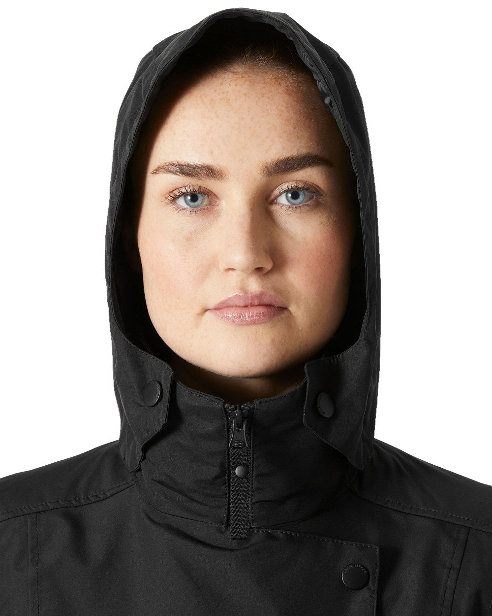 Black Coloured Helly Hansen Womens Welsey II Trench Coat on white background 