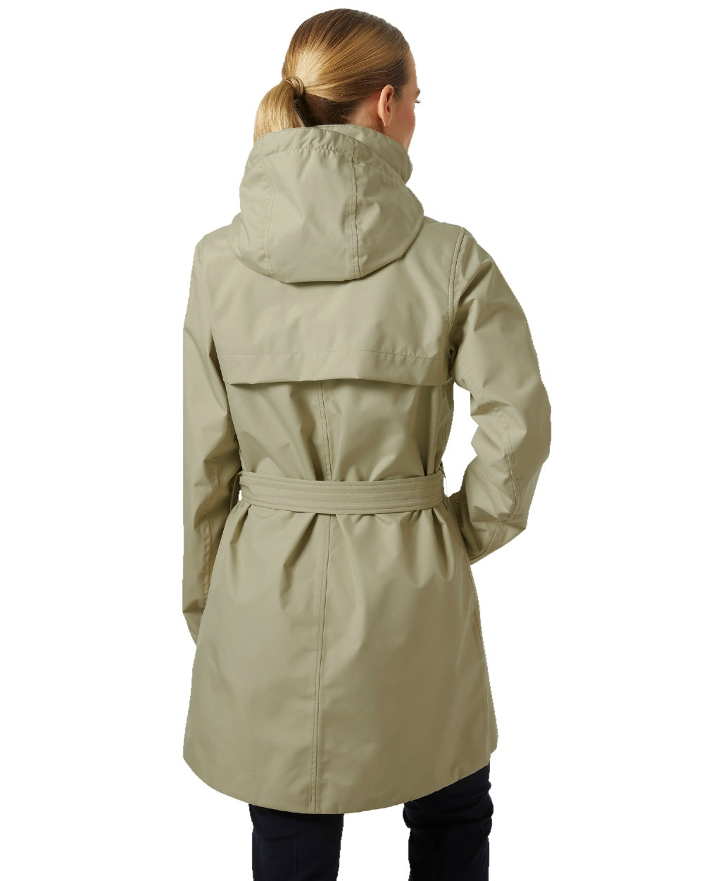 Light Lav Coloured Helly Hansen Womens Welsey II Trench Coat on white background 