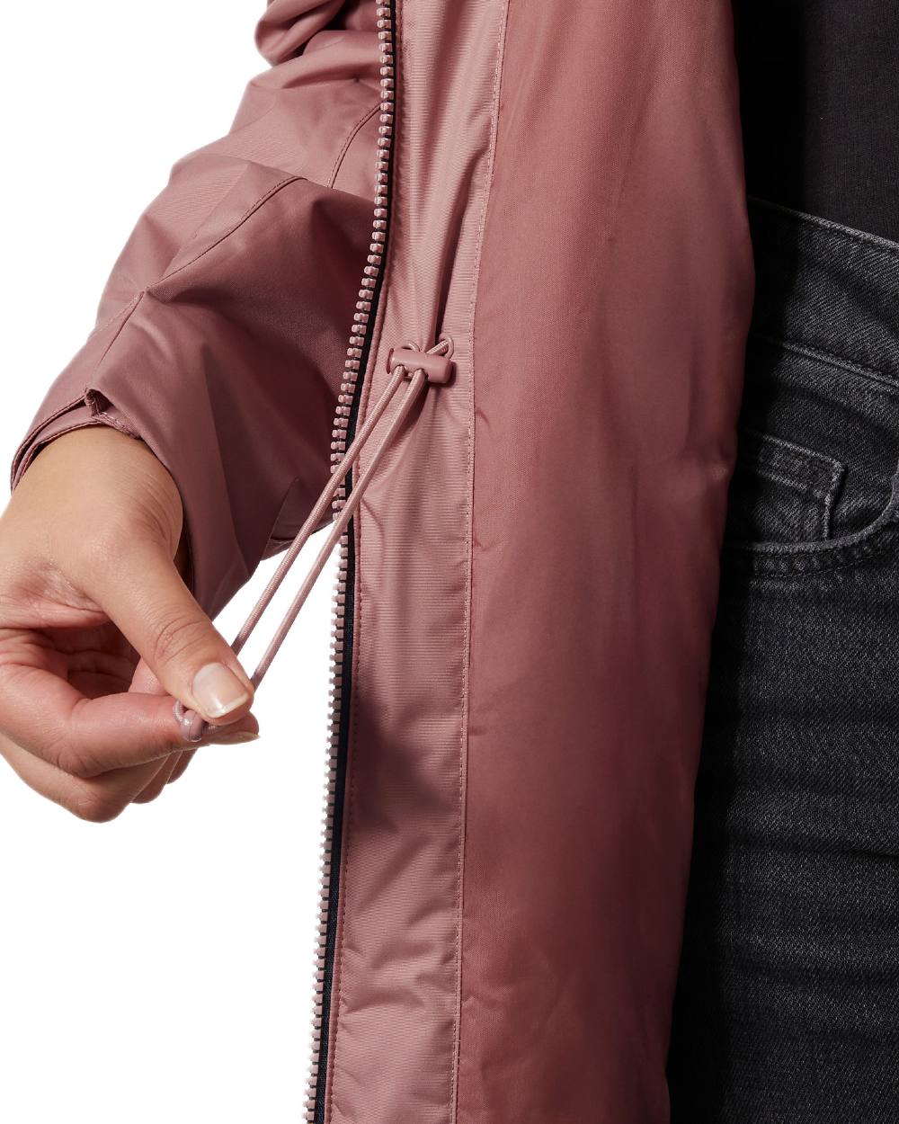 Ash Rose Coloured Helly Hansen Womens Westport Insulated Coat on white background 