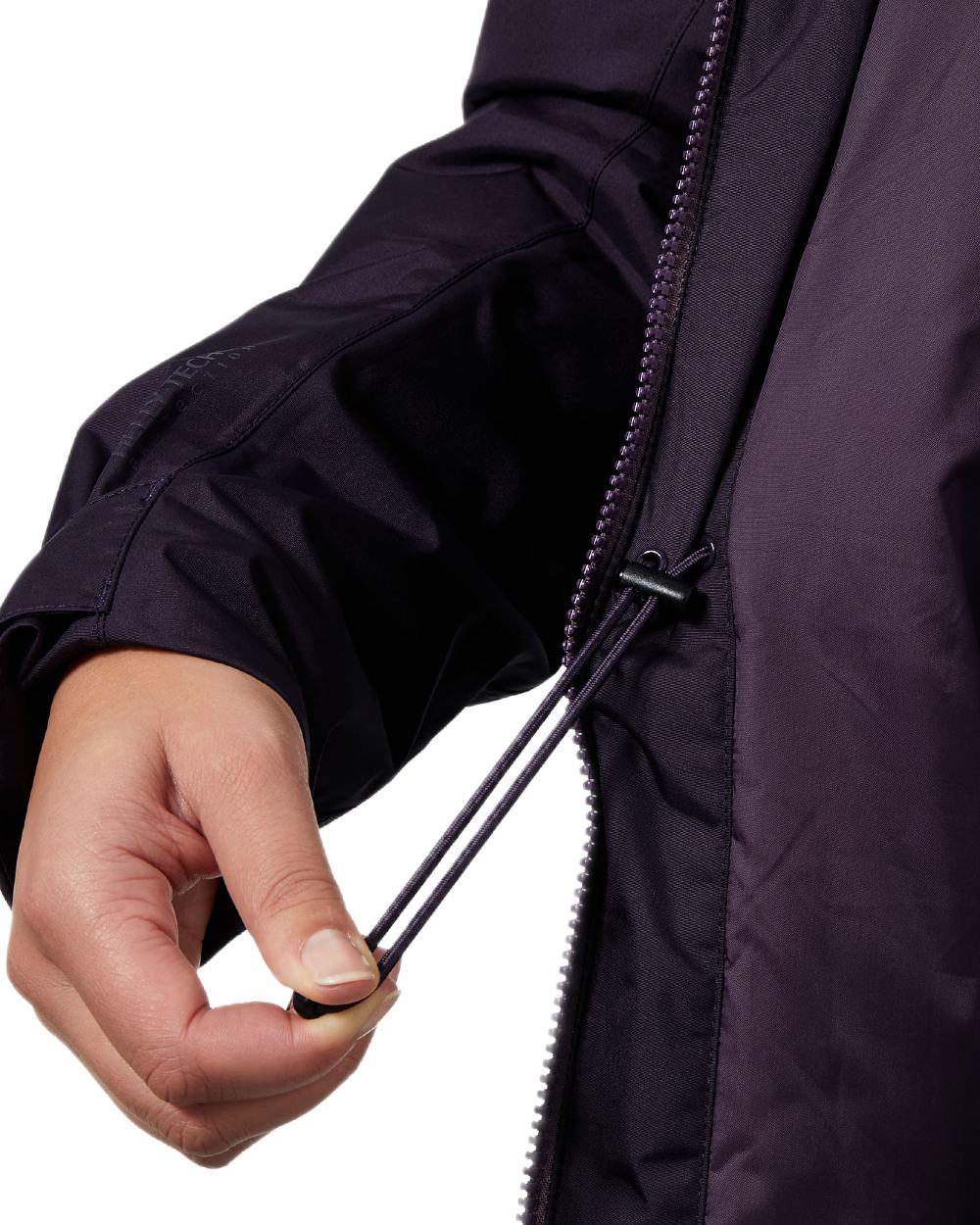 Black Grape Coloured Helly Hansen Womens Westport Insulated Coat on white background 