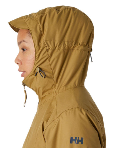 Lynx Coloured Helly Hansen Womens Westport Insulated Coat on white background 