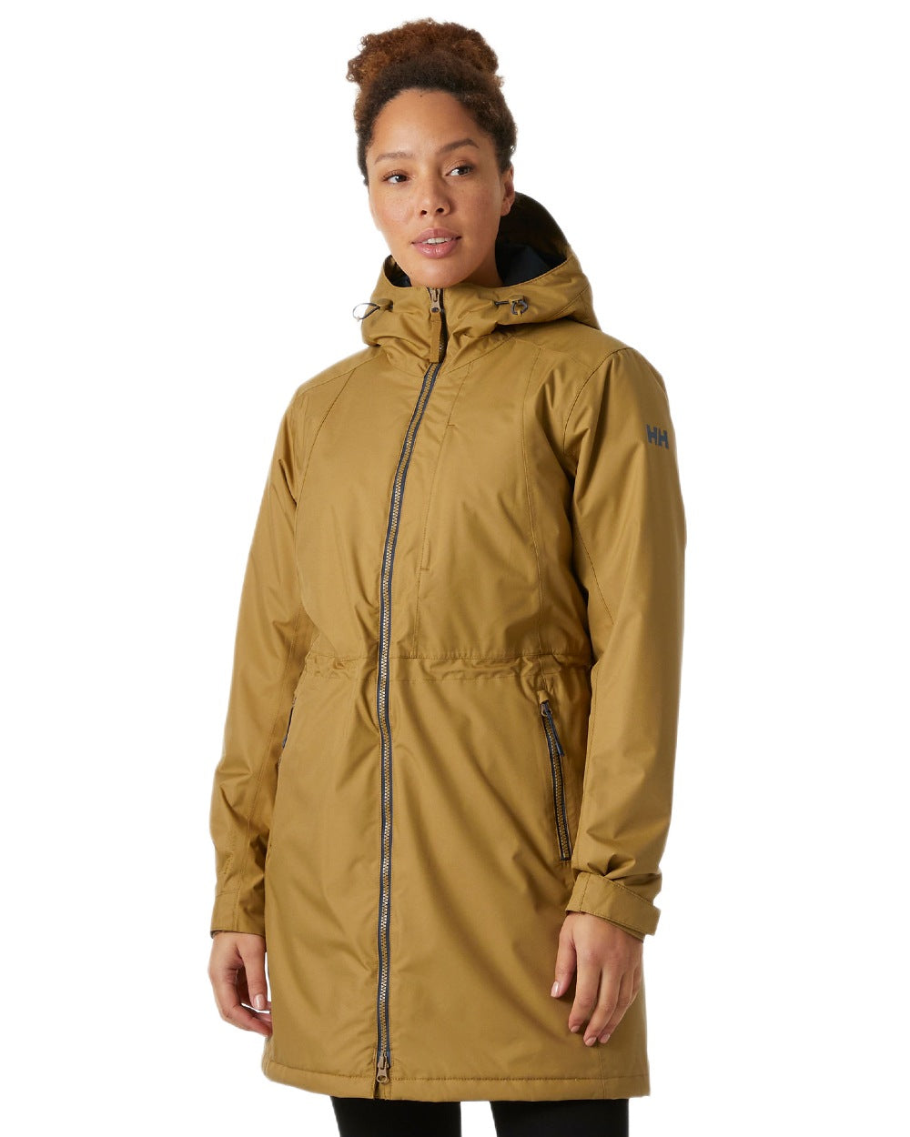 Lynx Coloured Helly Hansen Womens Westport Insulated Coat on white background 