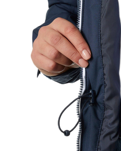 Navy Coloured Helly Hansen Womens Westport Insulated Coat on white background 