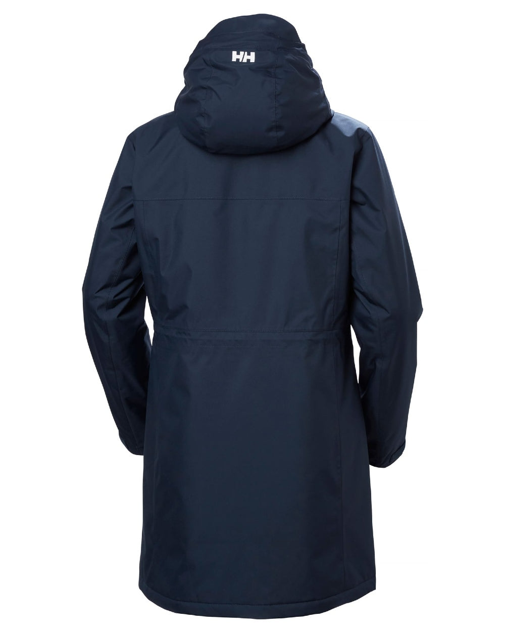 Navy Coloured Helly Hansen Womens Westport Insulated Coat on white background 