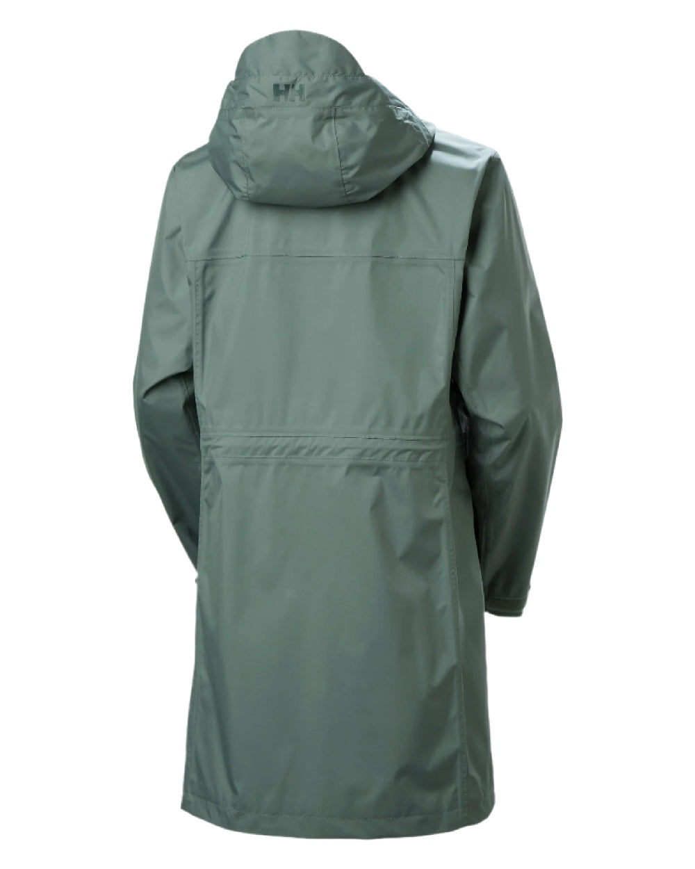 Grey Cactus coloured Helly Hansen Womens Westport Raincoat on white background 