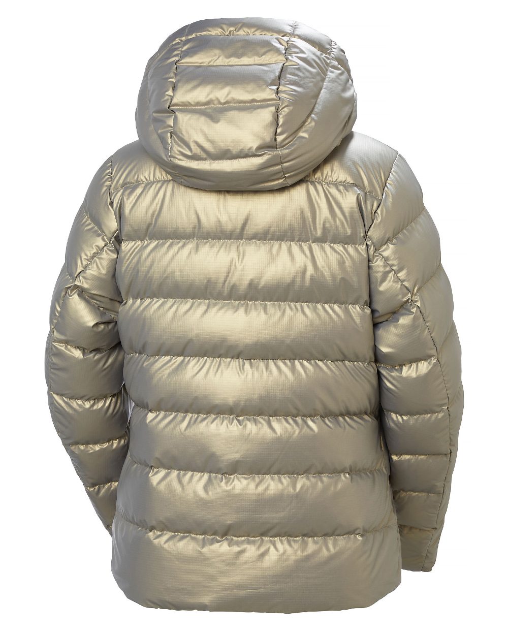 Lynx Coloured Helly Hansen Womens Winter Bliss Down Jacket on white background 
