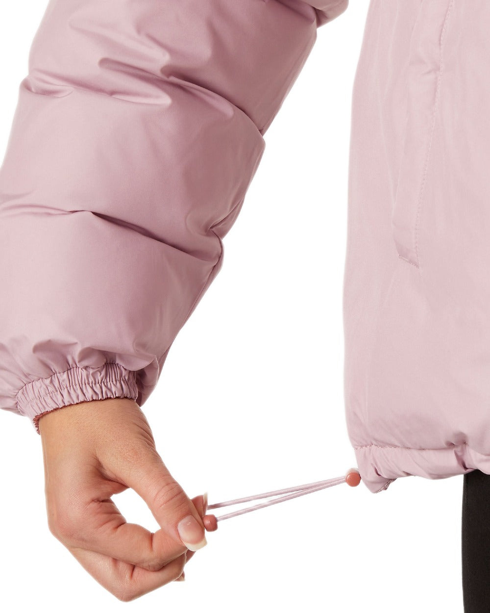 Cedarwood Coloured Helly Hansen Womens YU 23 Reversible Puffer Jacket on white background 