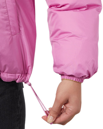 Sandstorm Coloured Helly Hansen Womens YU 23 Reversible Puffer Jacket on white background 