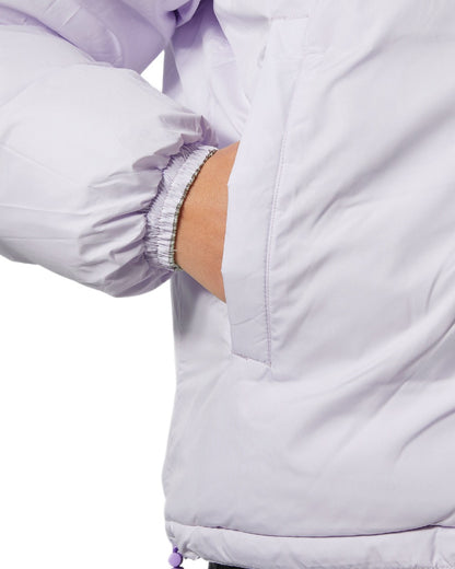 Seafoam Coloured Helly Hansen Womens YU 23 Reversible Puffer Jacket on white background 