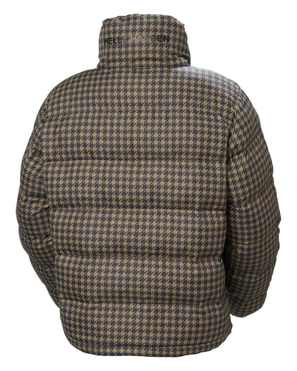 Sepia Coloured Helly Hansen Womens YU 23 Reversible Puffer Jacket on white background 