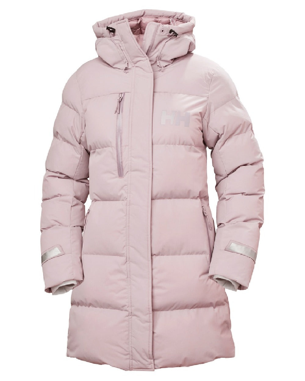 Dusty Syrin Helly Hansen Adore Ladies Puffy Parka on white background 