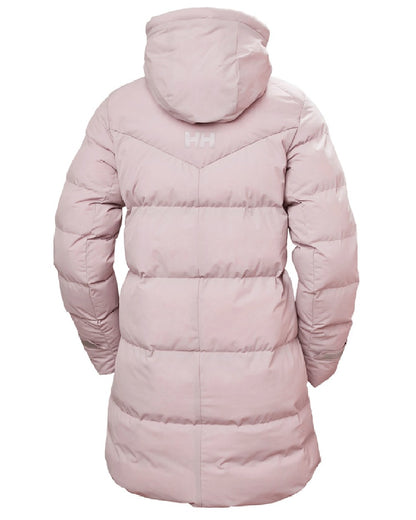 Dusty Syrin Helly Hansen Adore Ladies Puffy Parka on white background 