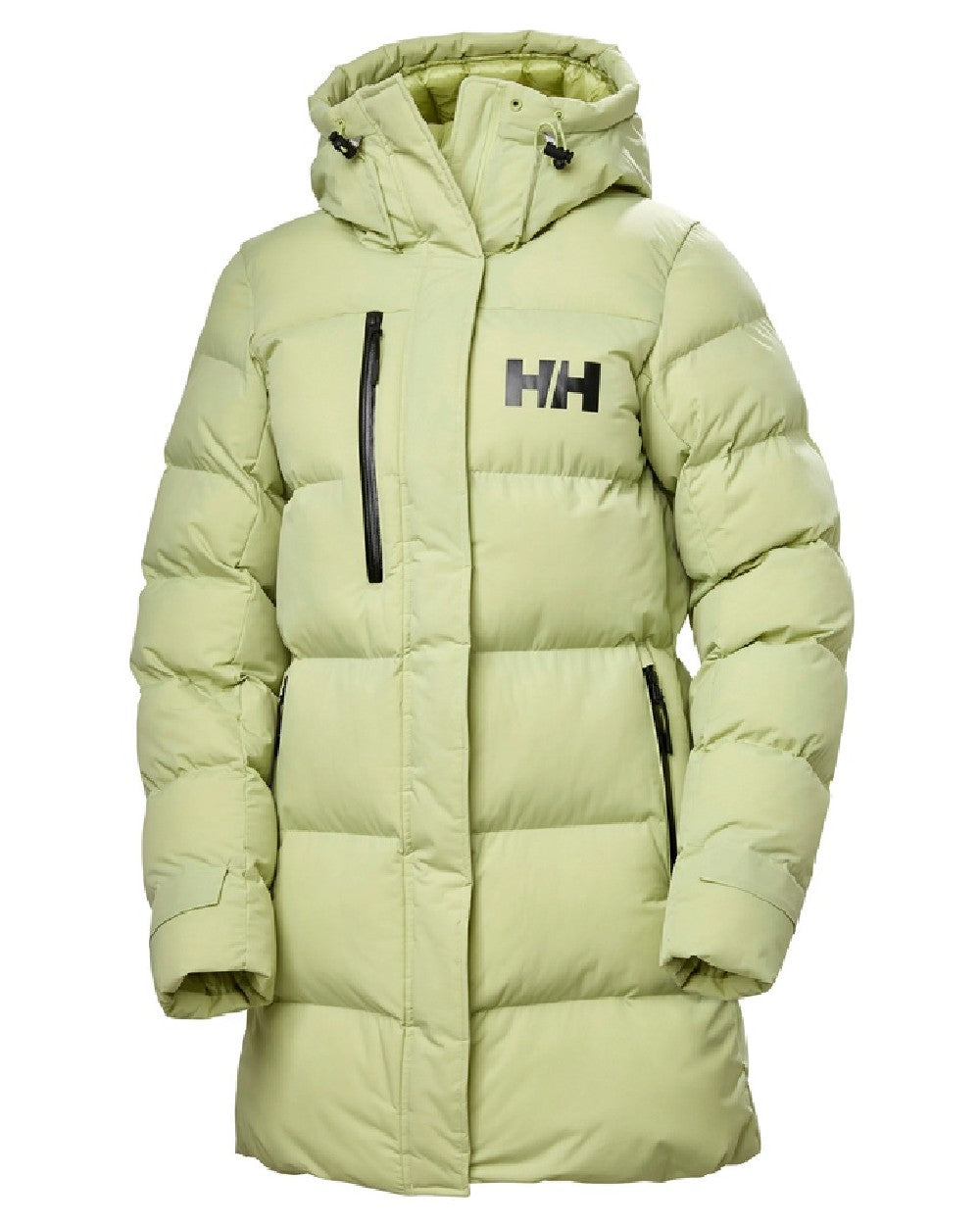 Iced Matcha Helly Hansen Adore Ladies Puffy Parka on white background 