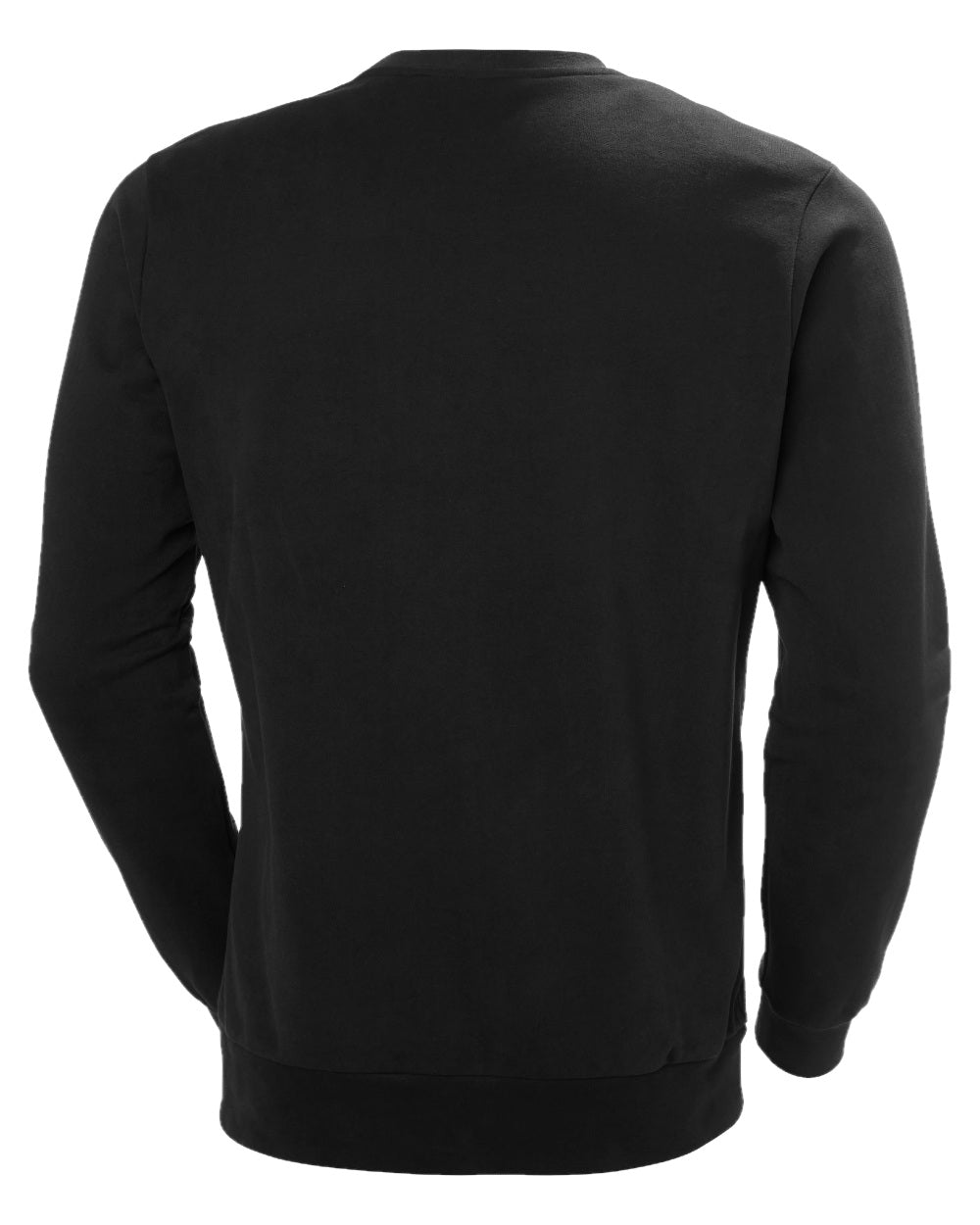 Black coloured Helly Hansen Logo Crew Sweatshirt 2.0 on white background 