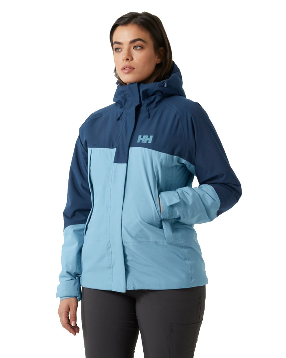 Helly Hanesn Womens Banff Insulated Shell Jacket in Blue Fog 