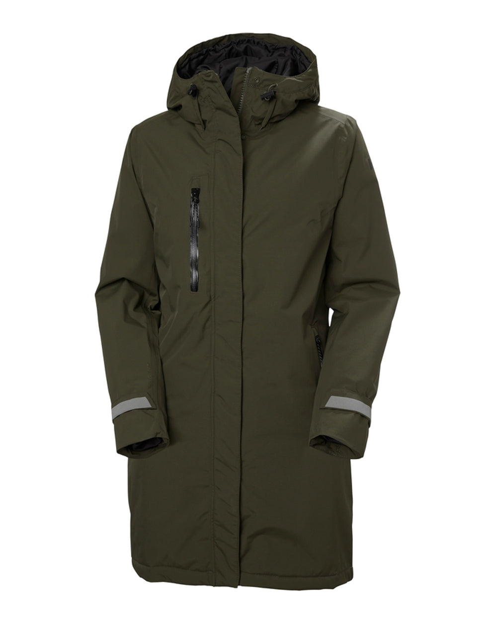 Helly Hansen Adore Ladies Insulated Rain Coat in Utility Green 