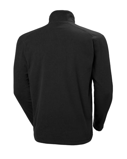 Black coloured Helly Hansen Daybreaker 1/2 Zip Fleece on white background 