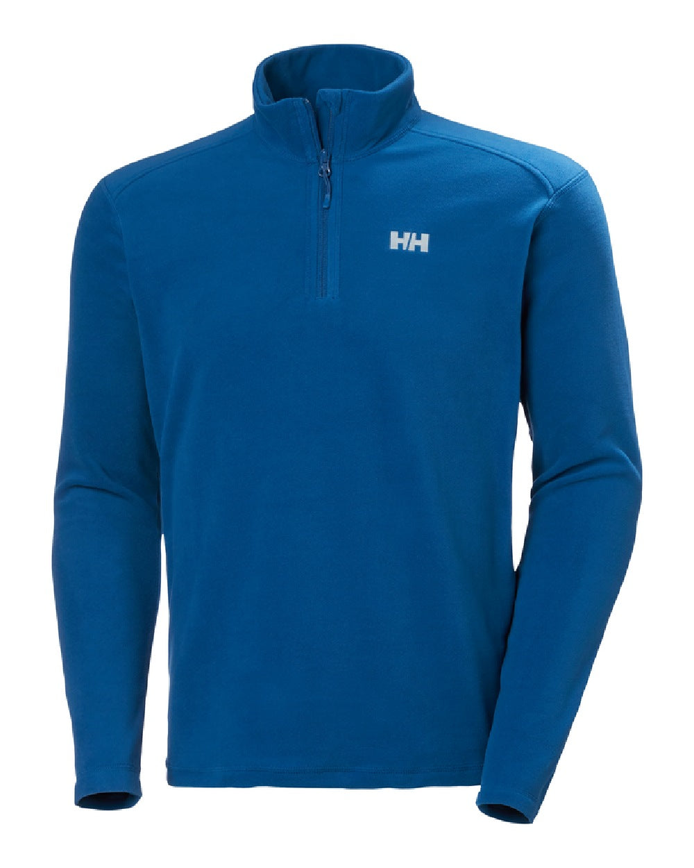 Deep Fjord coloured Helly Hansen Daybreaker 1/2 Zip Fleece on white background 