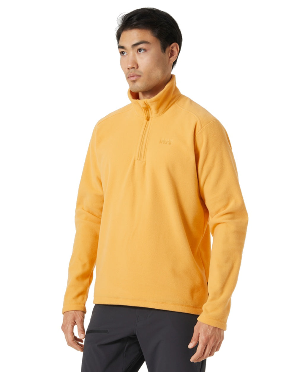 Mead coloured Helly Hansen Daybreaker 1/2 Zip Fleece on white background 