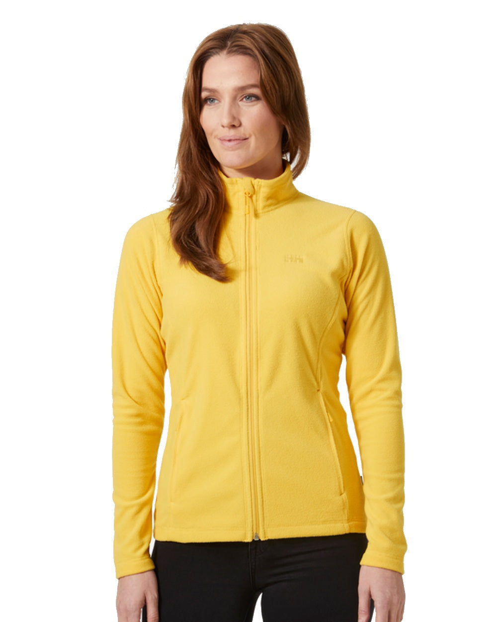 Honeycomb coloured Helly Hansen Daybreaker Ladies Fleece Jacket on white background 