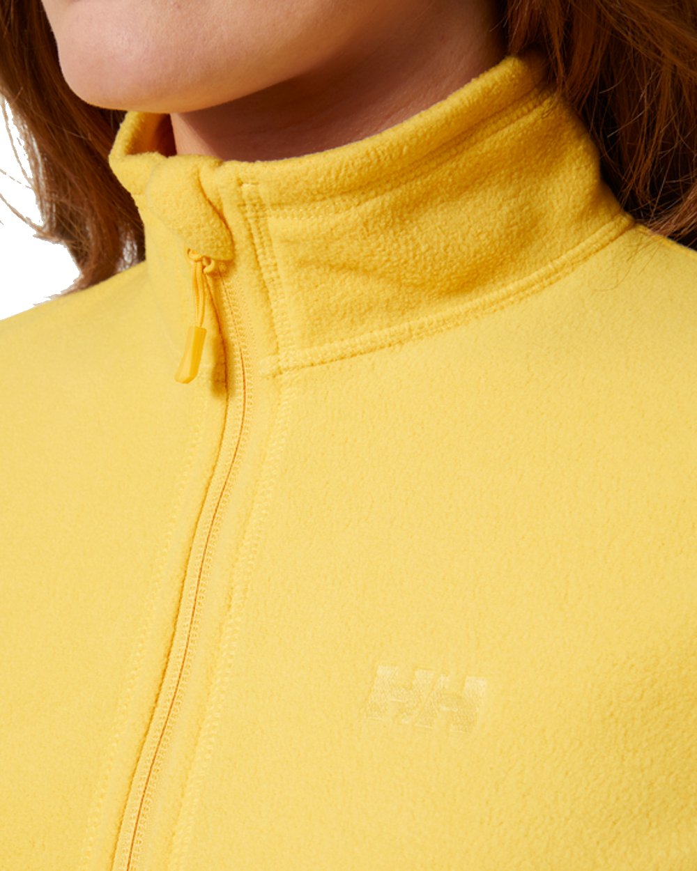 Honeycomb coloured Helly Hansen Daybreaker Ladies Fleece Jacket on white background 