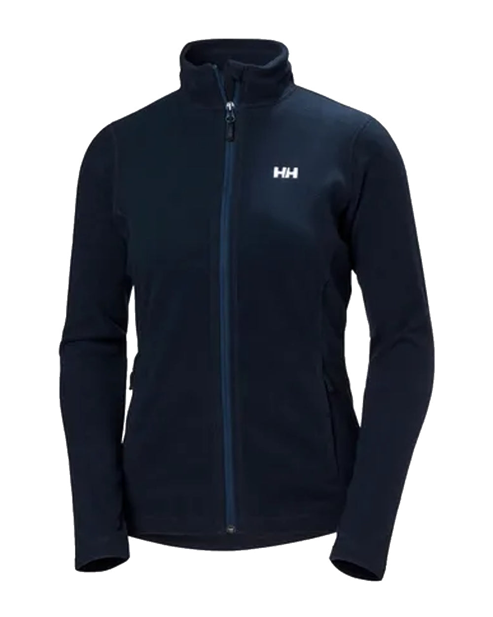 Navy coloured Helly Hansen Daybreaker Ladies Fleece Jacket on white background 