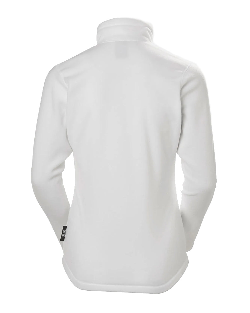 White coloured Helly Hansen Daybreaker Ladies Fleece Jacket on white background 