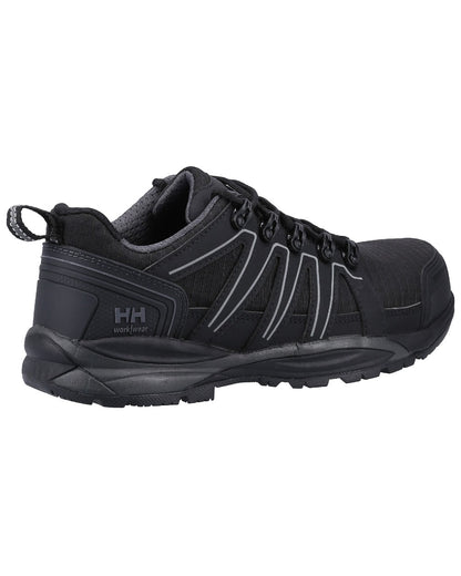Black/Grey coloured Helly Hansen Manchester Low S3 Safety Trainer on white background