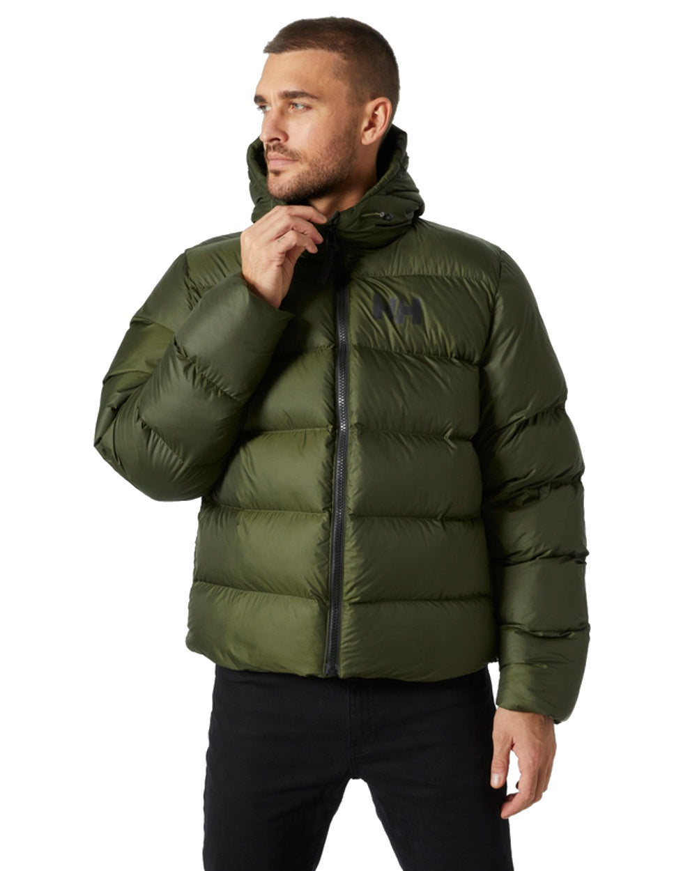 Helly Hansen Mens Active Puffy Jacket in Utility Green 