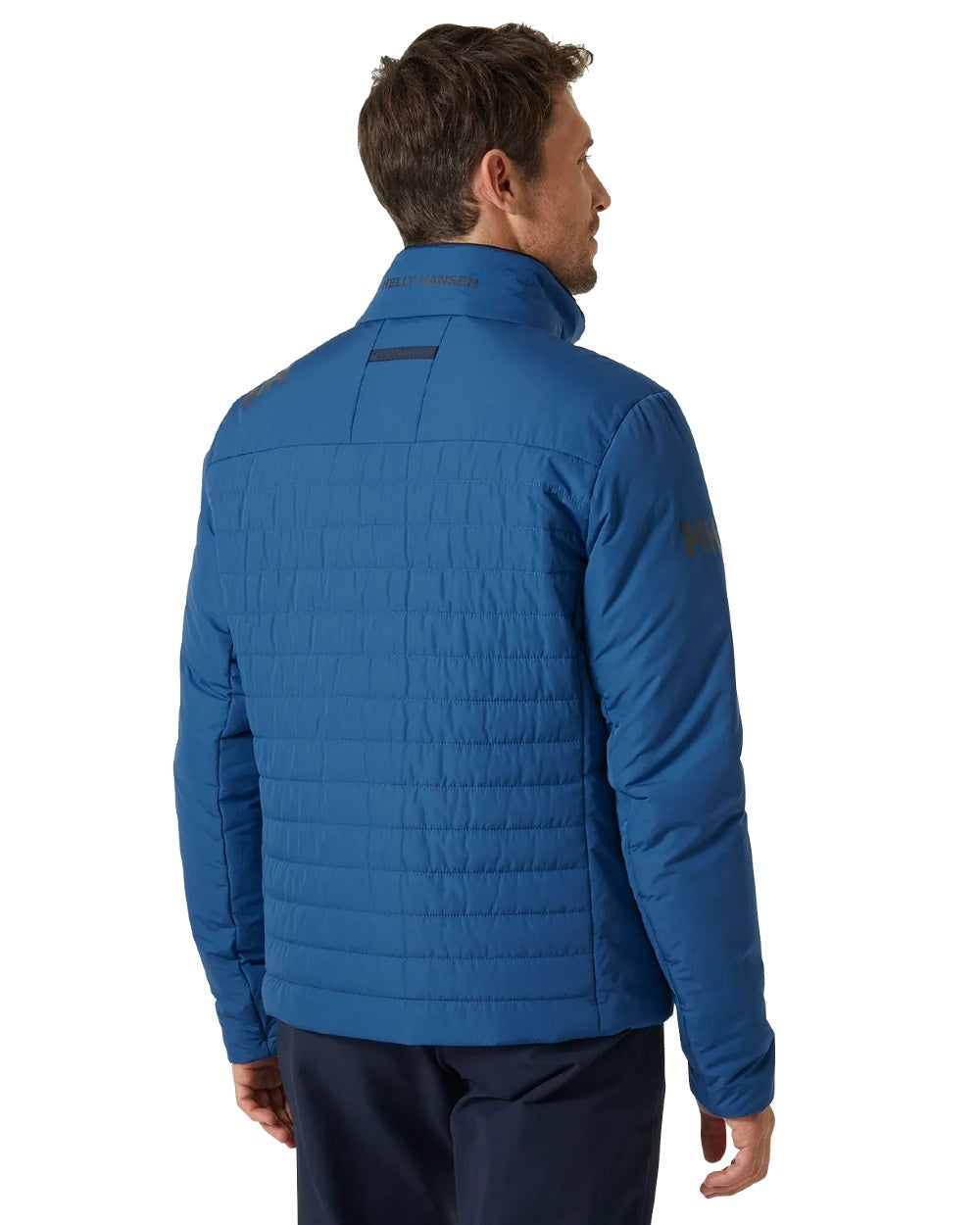 Helly Hansen Mens Crew Insulated Sailing Jacket 2.0 in Azurite 