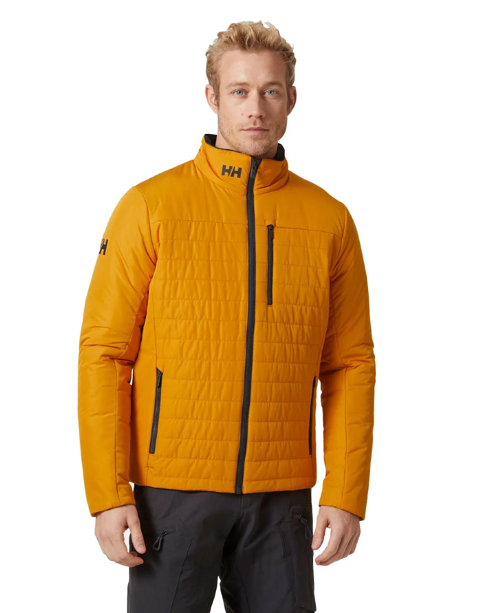 Helly Hansen Mens Crew Insulated Sailing Jacket 2.0 in Cloudberry 