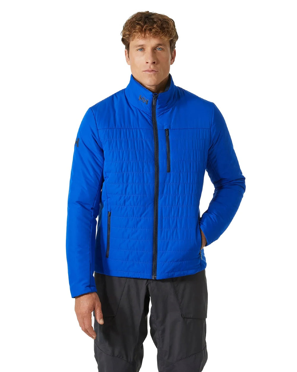 Helly Hansen Mens Crew Insulated Sailing Jacket 2.0 in Cobalt 2.0 