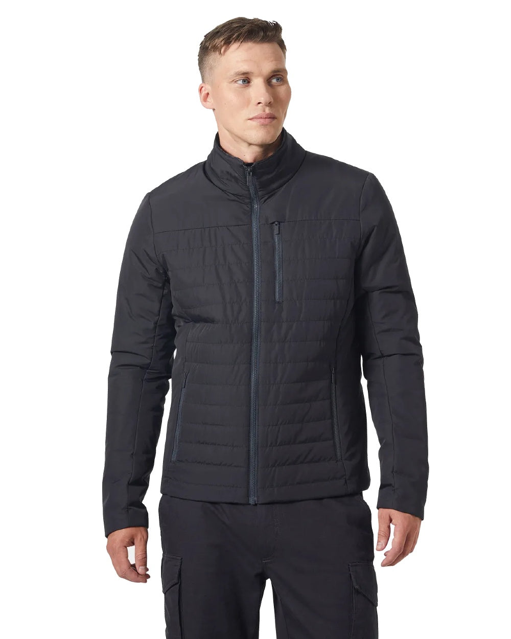 Helly Hansen Mens Crew Insulated Sailing Jacket 2.0 in Ebony 