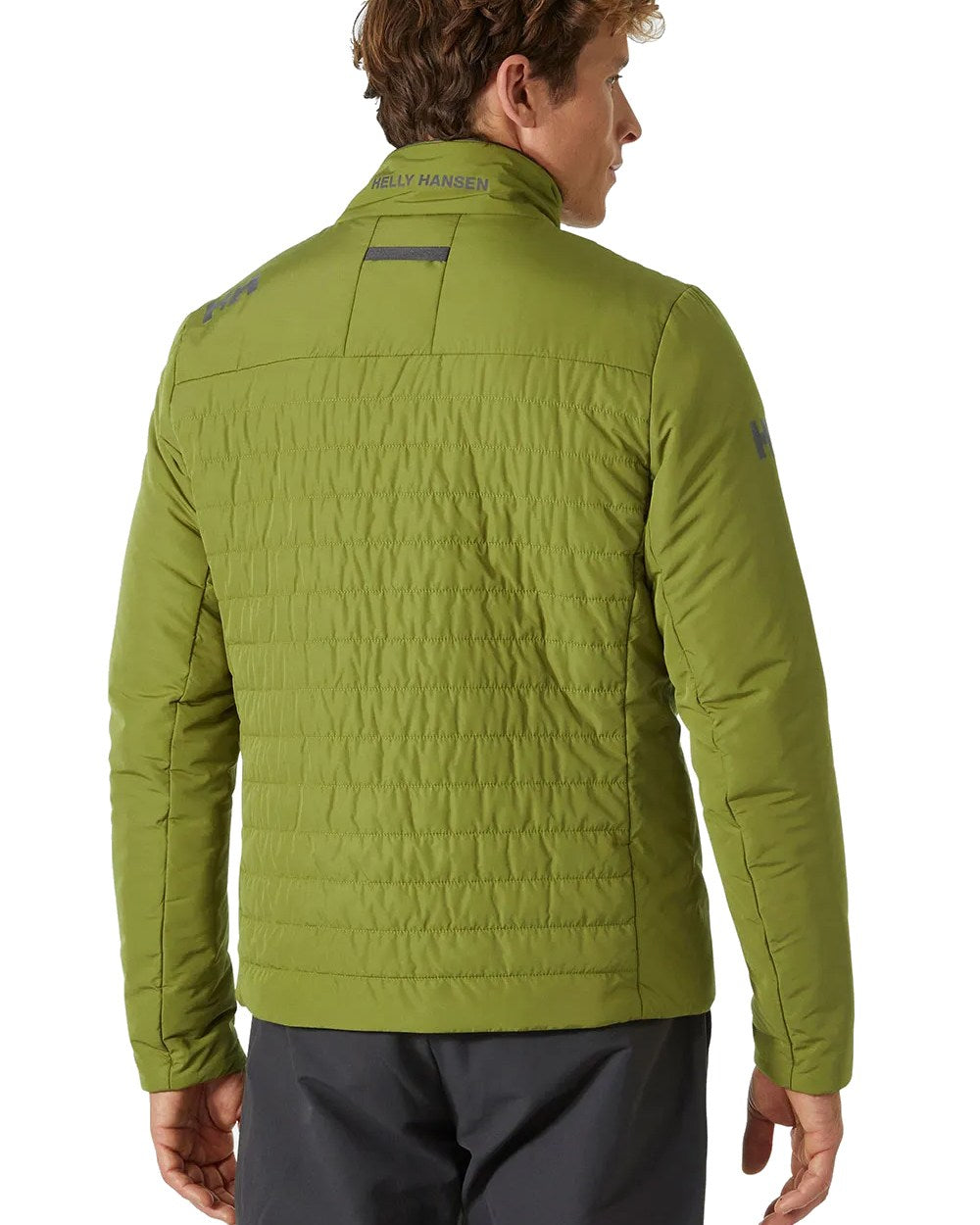 Helly Hansen Mens Crew Insulated Sailing Jacket 2.0 in Olive Green 