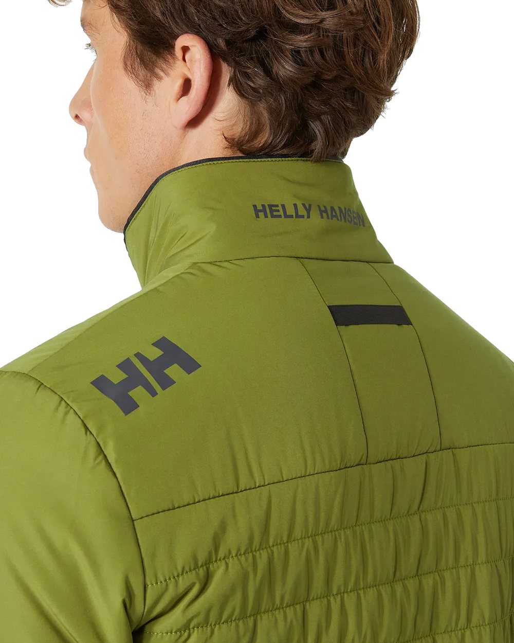 Helly Hansen Mens Crew Insulated Sailing Jacket 2.0 in Olive Green 