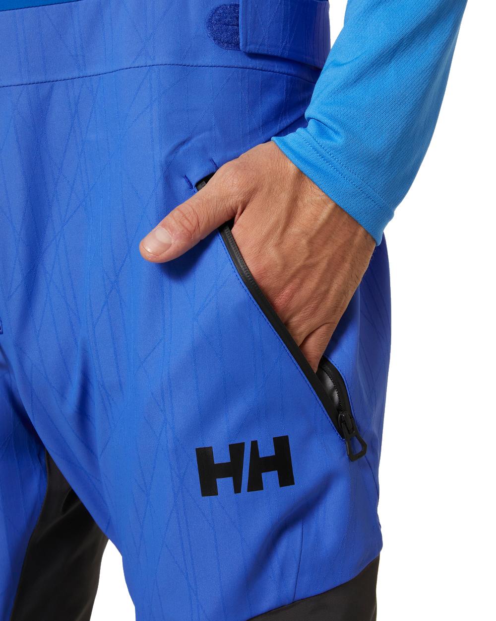 Cobalt 2.0 coloured Helly Hansen Mens Foil X Salopette on white background 