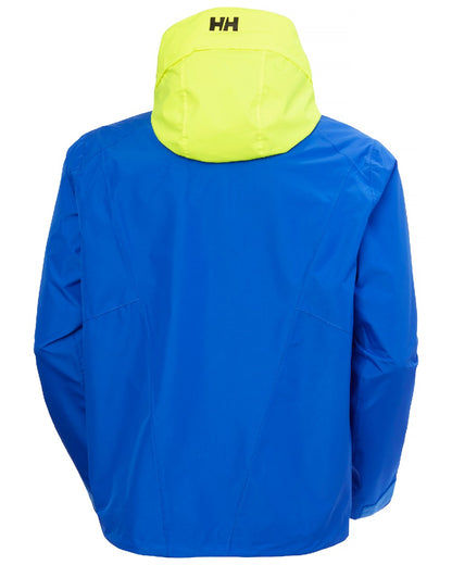 Cobalt 2.0 coloured Helly Hansen Mens Inshore Cup Sailing Jacket on white background 