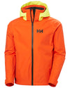 Flame coloured Helly Hansen Mens Inshore Cup Sailing Jacket on white background #colour_flame
