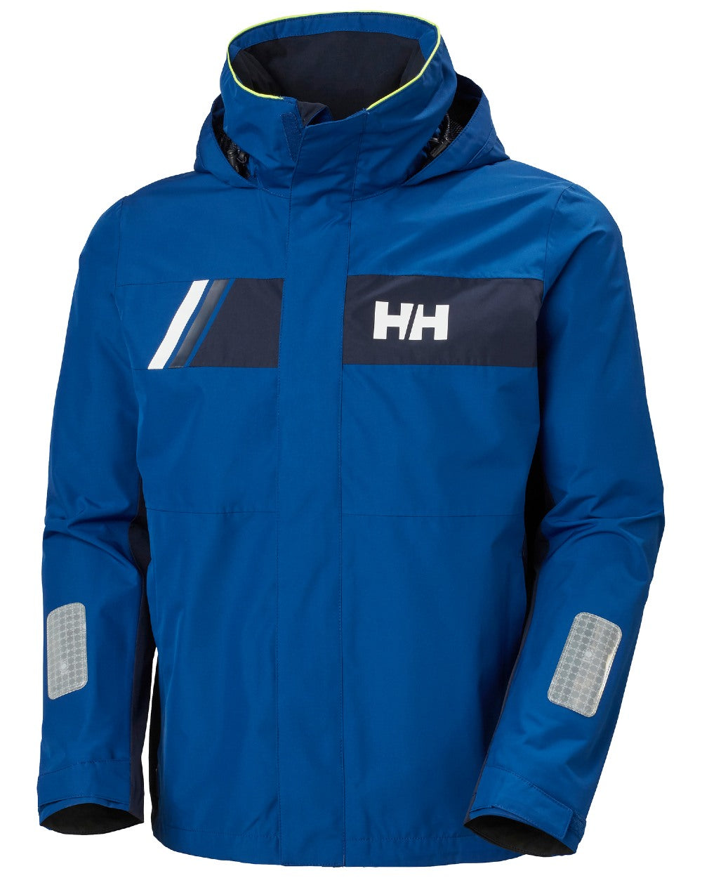 Deep Fjord coloured Helly Hansen Mens Newport Inshore Sailing Jacket on white background 