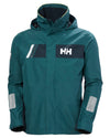Navy coloured Helly Hansen Mens Newport Inshore Sailing Jacket on white background #colour_navy